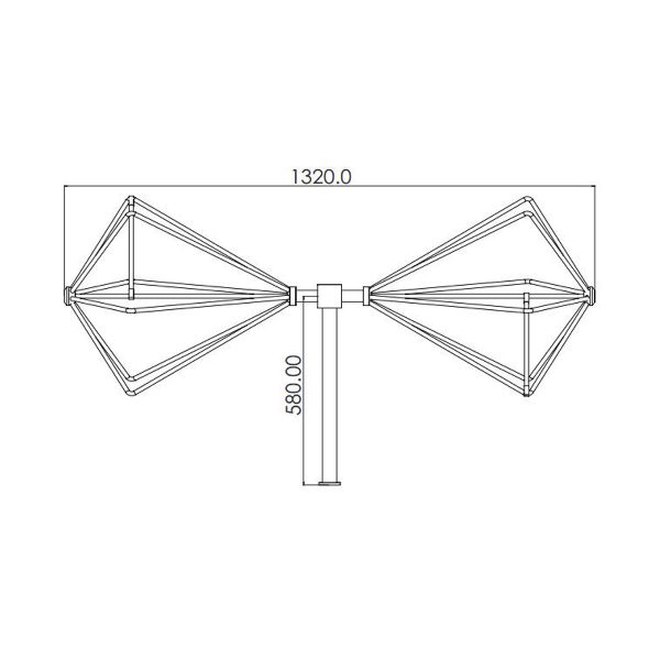 Biconical Antenna OBC-033-1KW-4 - Image 2
