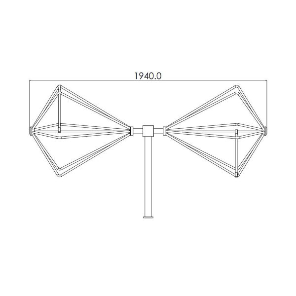 Biconical Antenna OBC-022-3KW-4 - Image 2