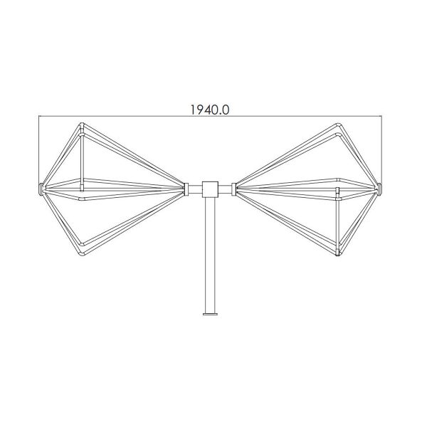 Biconical Antenna OBC-022-1KW-4 - Image 2
