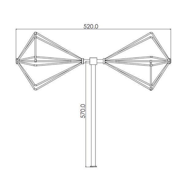Biconical Antenna OBC-160M1100M-5W-1 - Image 2