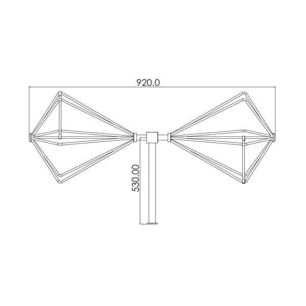 Biconical Antenna OBC-45M450M-10W-1 - Image 2